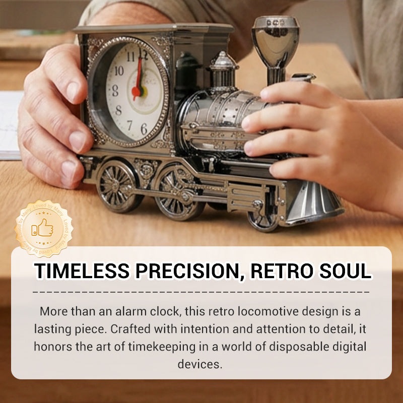 ⏰ Endast nu 49% rabatt!🔥Retro lokomotivmodell väckarklocka