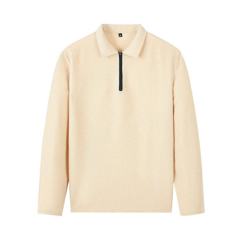 ⏰ Endast nu 49% rabatt!🔥Herrset i Vaffelstickning – Collegetröja & Raka Byxor