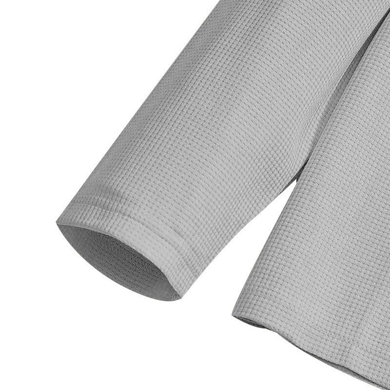 ⏰ Endast nu 49% rabatt!🔥Herrset i Vaffelstickning – Collegetröja & Raka Byxor