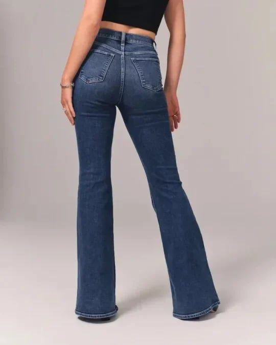 ⭐Naiset 2023,⭐Ultra High Rise Stretch Flare Jean.