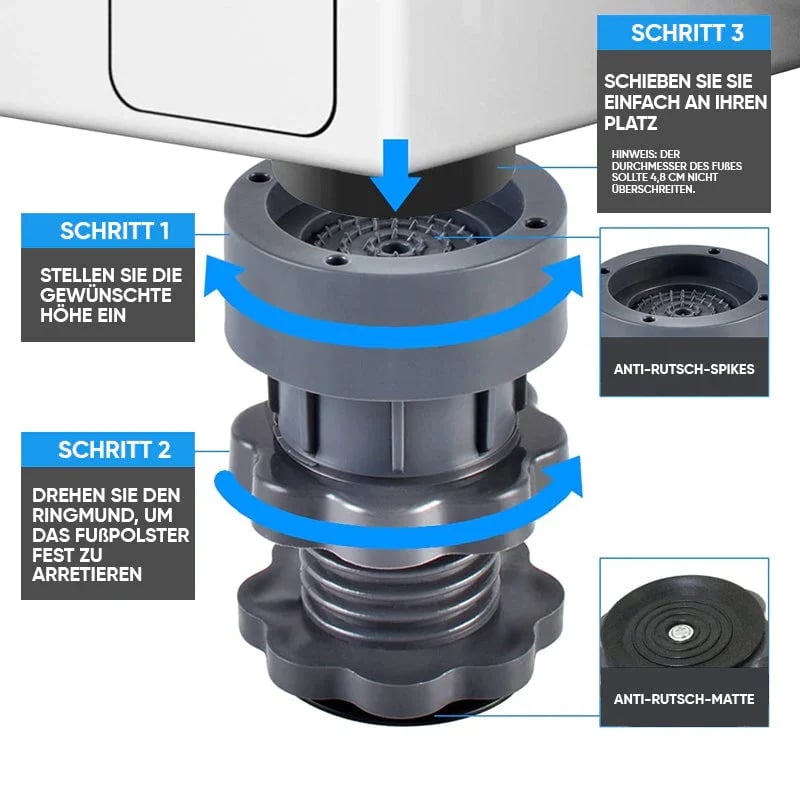Joulu 49% alennusta4 STK-korkeus säädettävä pesukoneiden pyykinpesukoneet