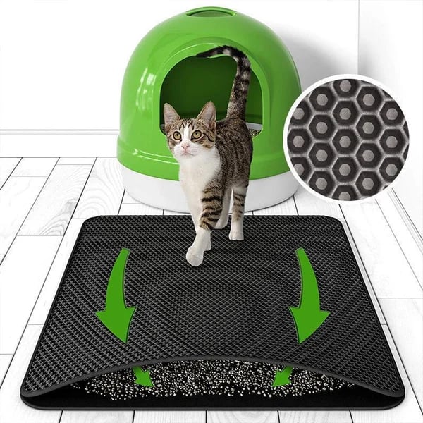 Tappeto in jersey per pet cat antiscivolo a doppio strato-fino al 50% di sconto
