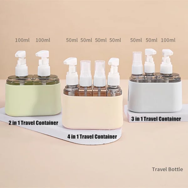 ✨Mini Shampoo Dispenser Portable Travel Bottle Set