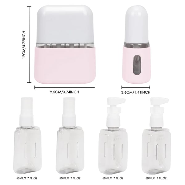 ✨Mini Shampoo Dispenser Portable Travel Bottle Set