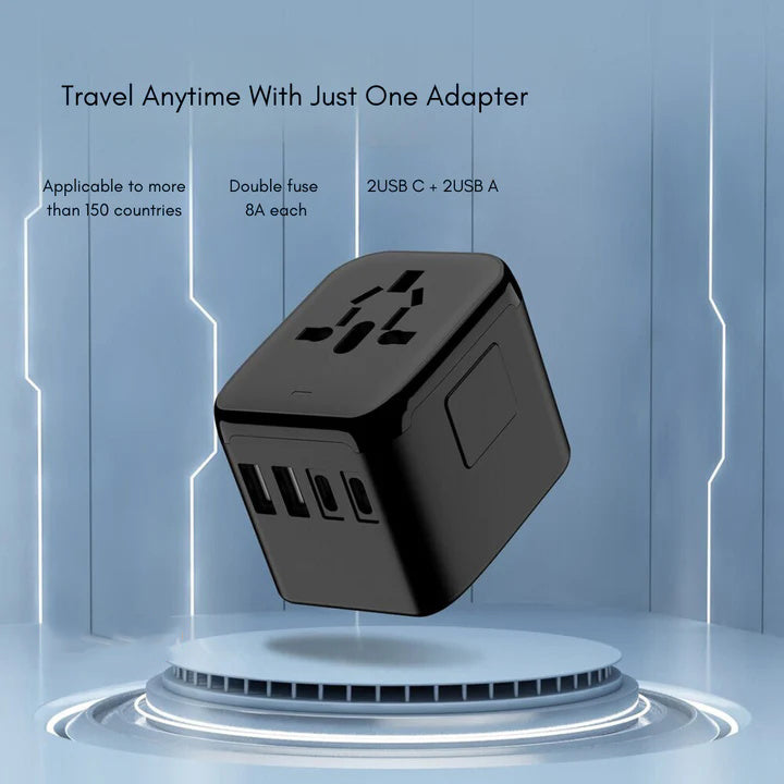 Universal 100V-220V adaptador de viaje inteligente convertidor de voltaje