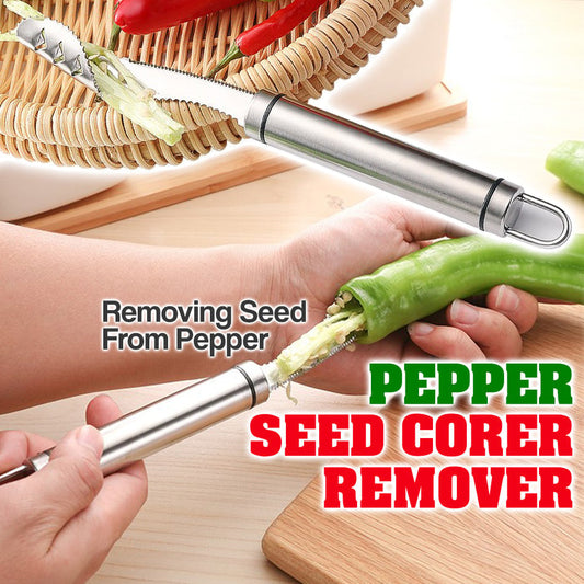 (🔥 Promotion- SAVE 49% OFF) Pepper Seed Corer Remover(buy 3 get 2 free now)