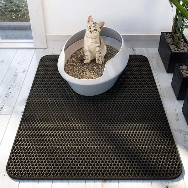 Tappeto in jersey per pet cat antiscivolo a doppio strato-fino al 50% di sconto