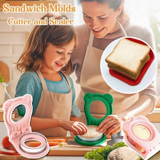 🔥Weihnachts verkäufe🎄-Sandwich formen mit Schneidern und Dichtungen🥪