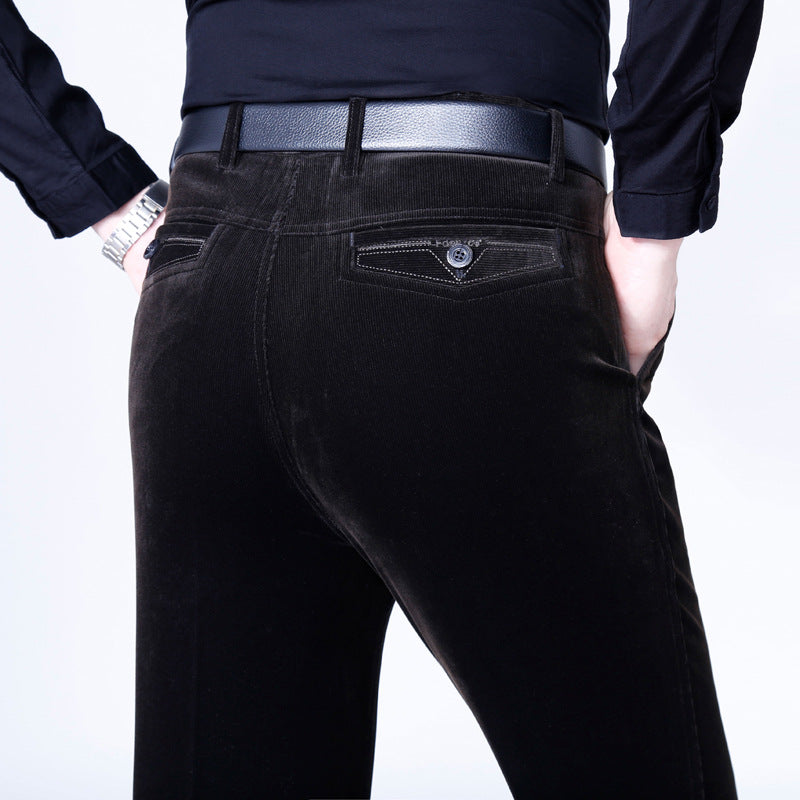 49% RABATT  Raka herrbyxor i stretchig manchester