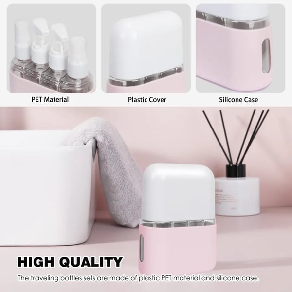✨Mini Shampoo Dispenser Portable Travel Bottle Set