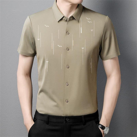 2023 Sommar Anti-rynkor Ice Silk Shirt