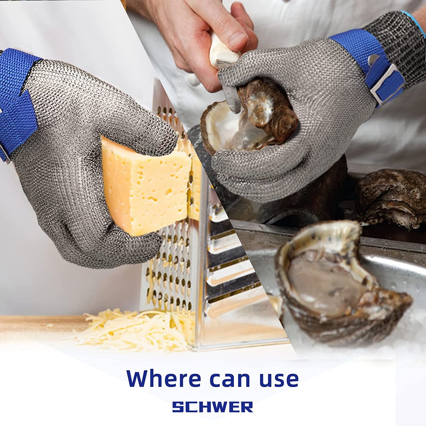 JoulumyyntiRuokalajin ruostumattomasta teräksestä käsineet