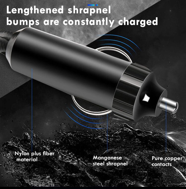 ☃Jul Hot salg 45% OFF - Cup type bil inverter hurtig opladning effekt QC 3.0