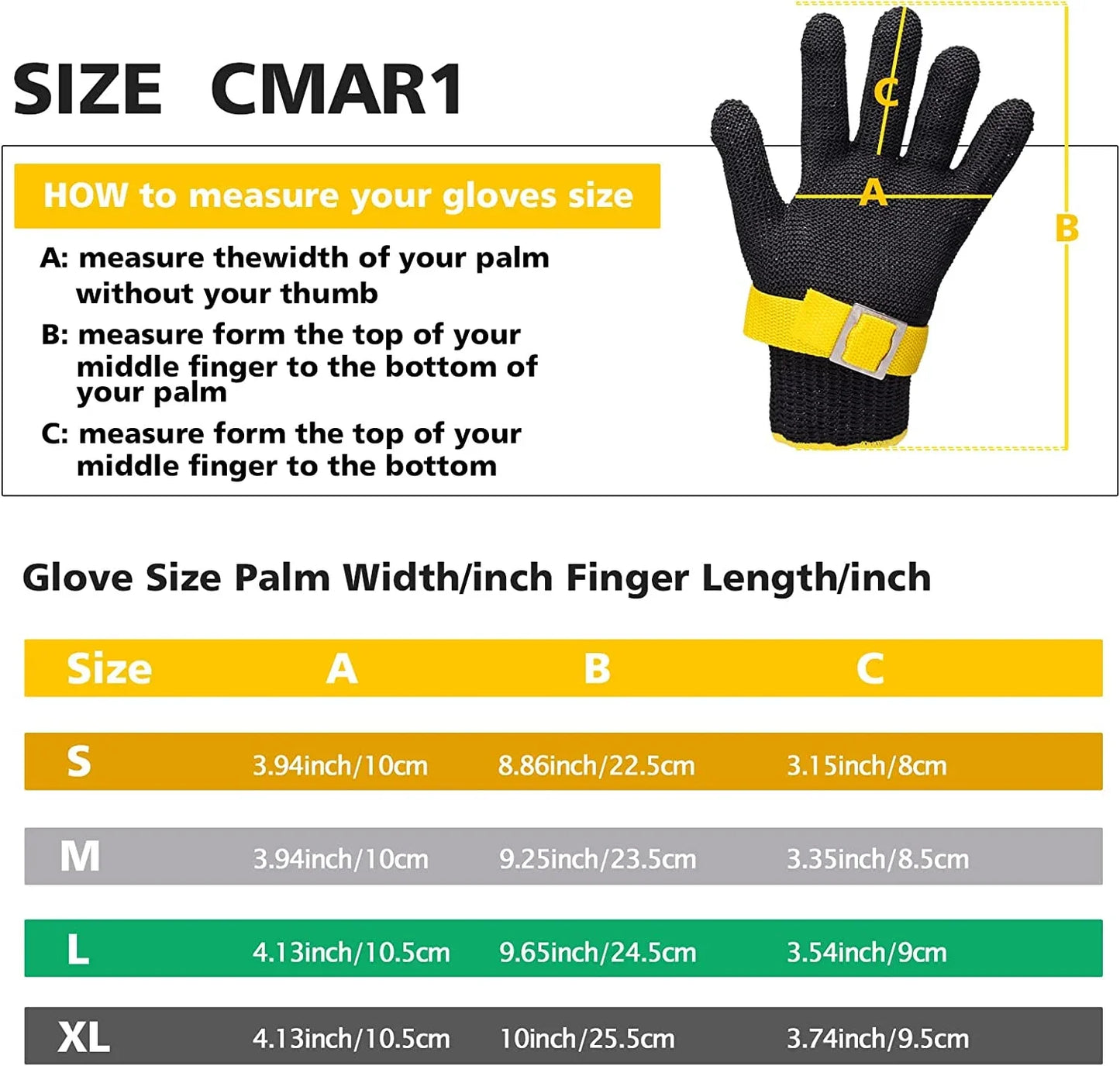 JoulumyyntiRuokalajin ruostumattomasta teräksestä käsineet