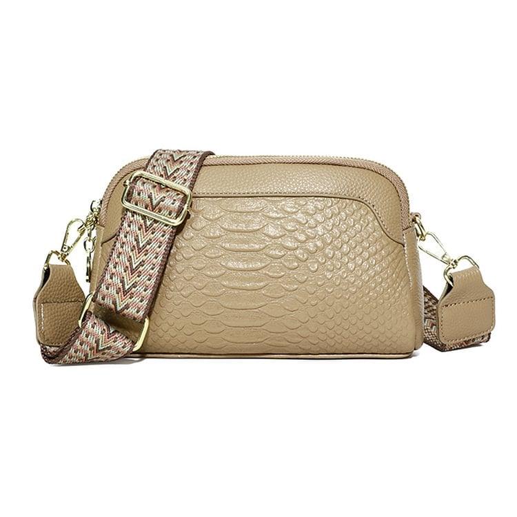 Hot Myynti 49% alennustaEnsimmäinen kerros lehmän nahka Crossbody pussi Alligator kuvio naisten olkapääpussi työskentelyä.