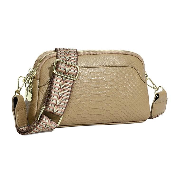 Hot Myynti 49% alennustaEnsimmäinen kerros lehmän nahka Crossbody pussi Alligator kuvio naisten olkapääpussi työskentelyä.