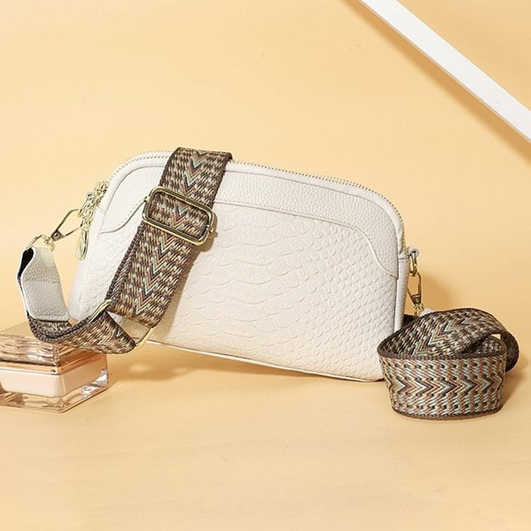Hot Myynti 49% alennustaEnsimmäinen kerros lehmän nahka Crossbody pussi Alligator kuvio naisten olkapääpussi työskentelyä.