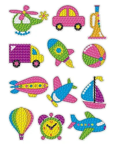 Dipinto di diamanti con bastone gratuito per bambini fai-da-te