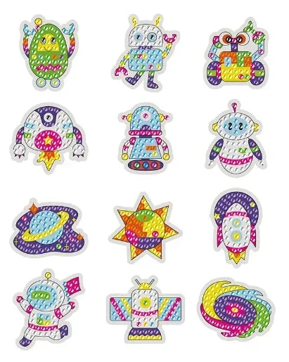 Dipinto di diamanti con bastone gratuito per bambini fai-da-te