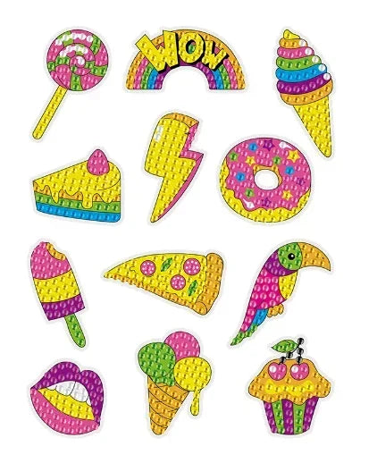 Dipinto di diamanti con bastone gratuito per bambini fai-da-te