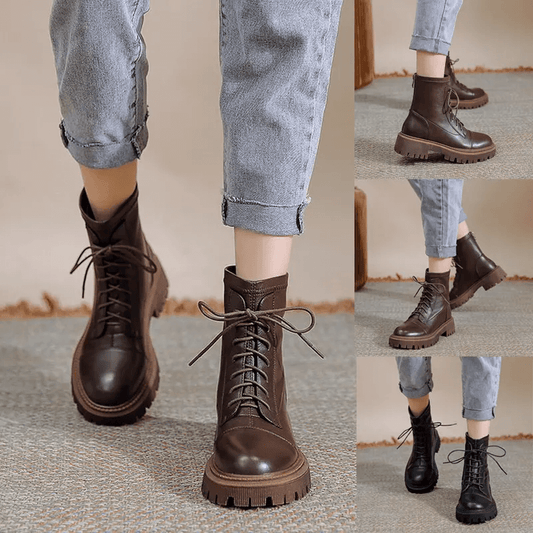 [Regalo perfecto y entrega gratuita] Botas de moto chic para mujer de invierno