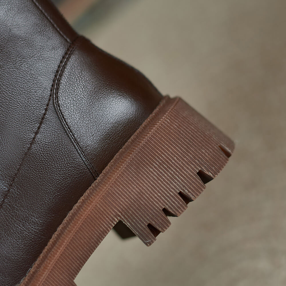 [perfekt gåva & Fri leverans] Vinter Kvinnors Chic Motorcykel Stövlar