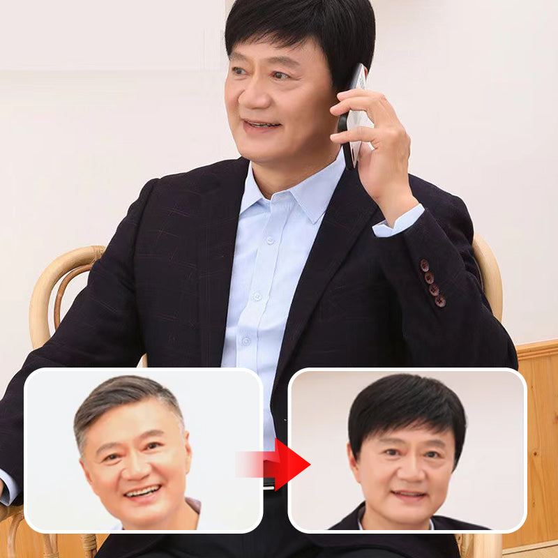 Business naturale e realistica parrucca completa per uomini medievali