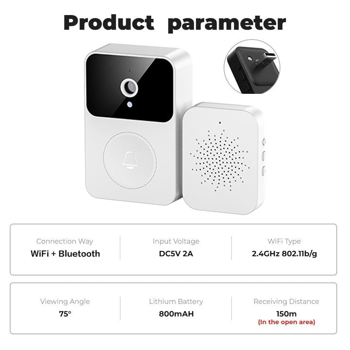 🔥49% rabatt på varm försäljning 2024 🔥Wireless Video Doorbell With Camera