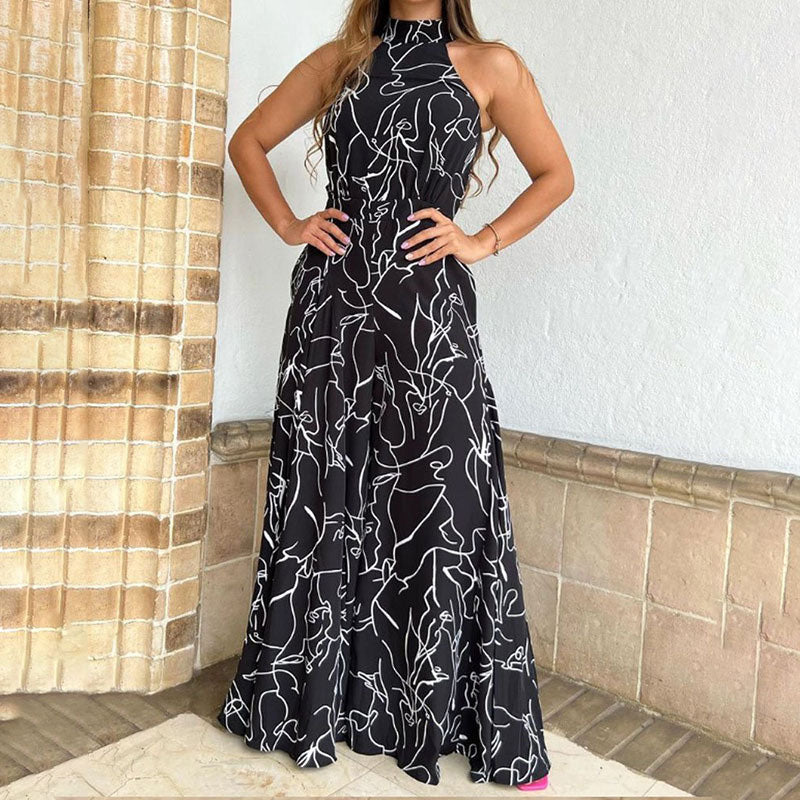 2024 HOT SALE 50%OFF Women's Stylish Slim Fit Wide Leg Printed Jumpsuit