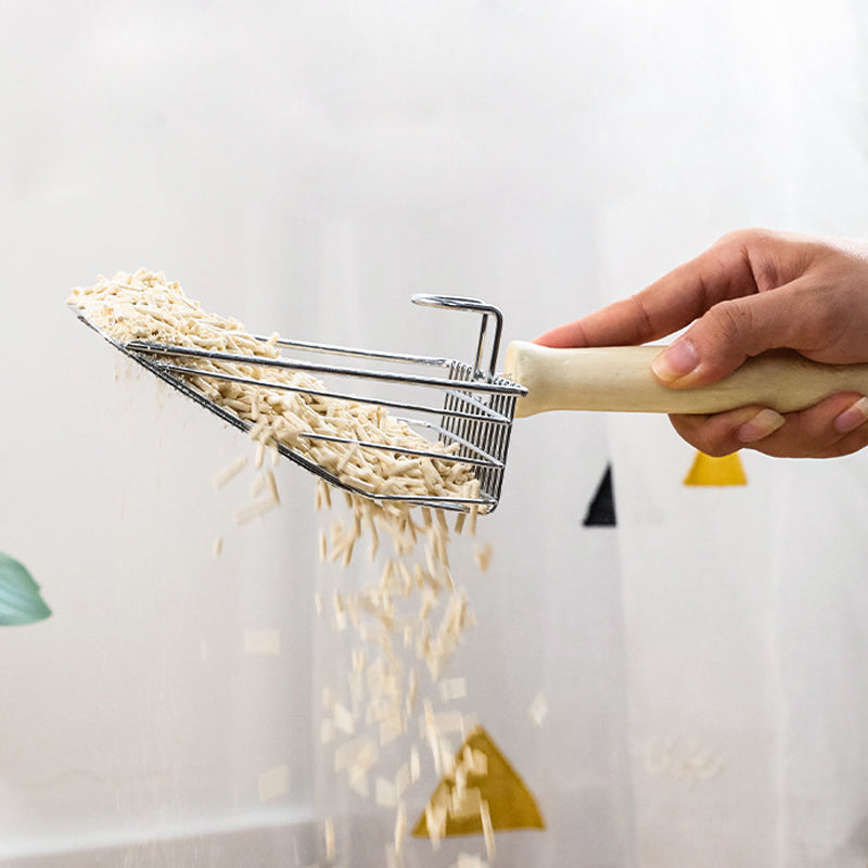 Kattströskopa i rostfritt stål