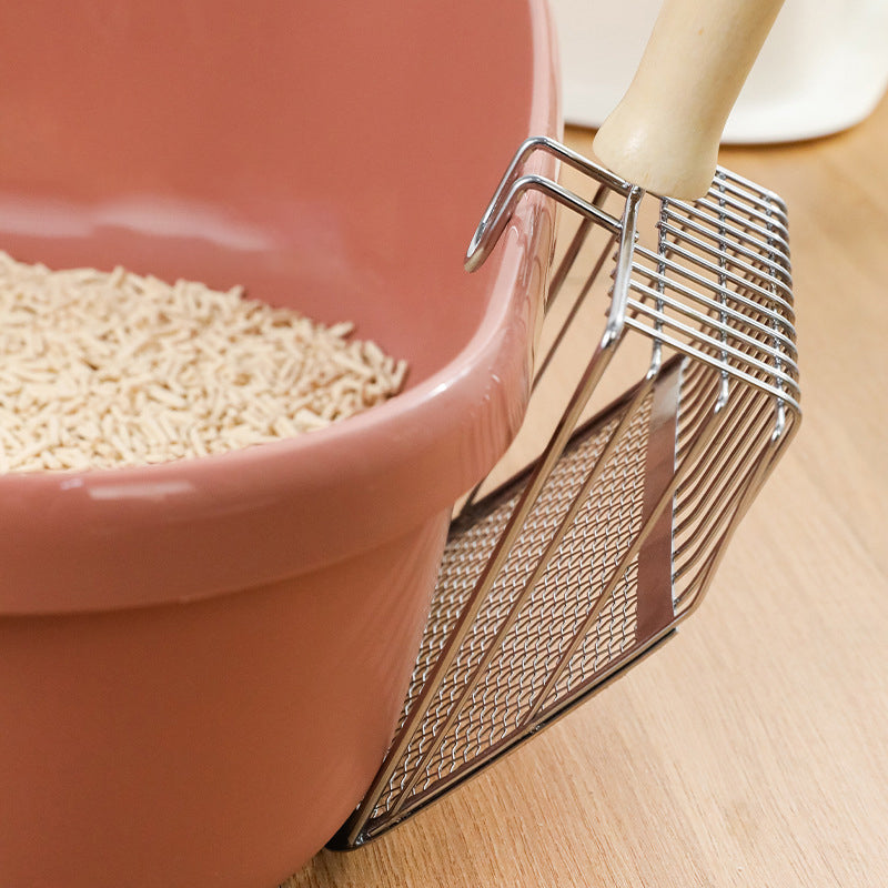 Kattströskopa i rostfritt stål